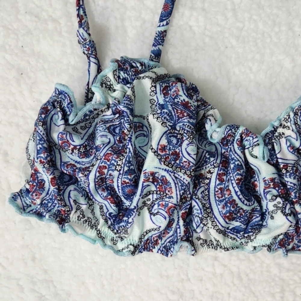 New!Frankie's‎ Bikinis Arabelle Shine Bralette Bikini Top - Picture 8 of 12